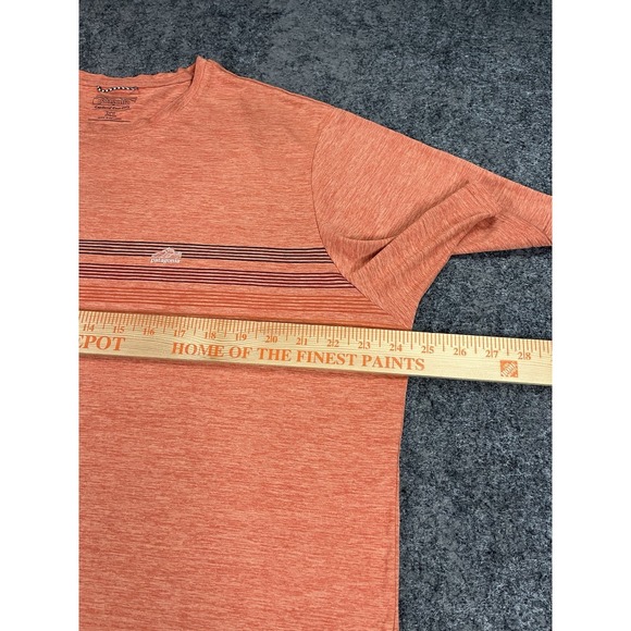 Patagonia Capilene Cool Daily Shirt Mens XL Orange Stripe Short Sleeve EUC - Picture 7 of 7